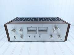 Pioneer Stereo Amplifier SA-6700 Vintage Silver Face With VU Meters Tested Works