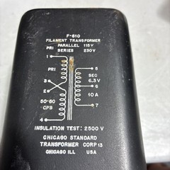 3 Filament Transformers 1- Power Transformer