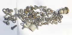 Majestic 70-B vintage radio assorted nuts, screws, misc. original hardware