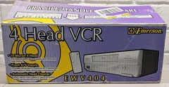 Emerson EWV404 4 Head VCR VHS Player Recorder Includes 5 New Sealed Blank Tapes