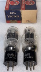 Pair RCA Victor 2A3 DD Getter Vacuum Tubes Amplitrex Tested NOS NEW IN BOX