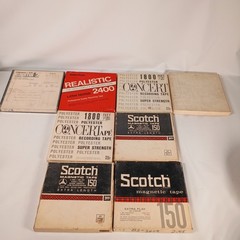 Vintage Reel to Reel Tape Lot Scotch 150 Concert Realistic 2400 Audio Recording