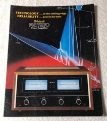 MCINTOSH MC7270 POWER AMPLIFIER ORIGINAL COLOR FOLD OUT SPACE ADVERTISEMENT M600