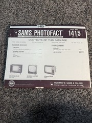 Vintage SAMS Photofact Set 1415 Emerson GE JCPenney Catalina Service Repair