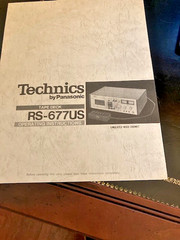 Technics RS-677US Owners Instructions Manual Tape Deck Original (NEW OLD STOCK)