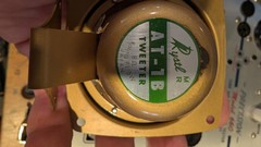 Vintage Rystl MR #AT-1B HIFI Tweeter Speaker rated at 8 ohms. NOS