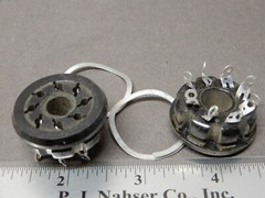 Amphenol 8 Pin Retaining Ring Socket 78S8 (2) NOS Amplifier/Organ/Wurlitzer S8