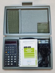 Vintage HP-55 Programmable Scientific Calculator Working Box Manuals AC Adapter