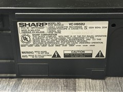 Sharp VC-H952U 4 Head Hi-Fi Stereo VHS VCR Player w/Cables/Tape-TESTED/Works