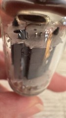 Rare Matched Pair 12au7 Comm Grade 5963 Hifi Tubes Vented Long Gray Ridge Plates
