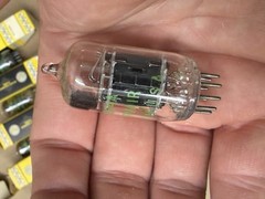 NOS Corvair 5814A 12AU7 Vacuum Tubes Lot of 5 NIB Black Plate USA Vintage