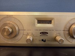 Vintage H.H. Scott 330-C Stereomaster AM/FM Tube Tuner FOR PARTS w/ Faceplate