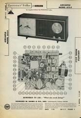 VTG Sam’s Photofact/Schematic Folder Aircastle Model #612-F SFF48