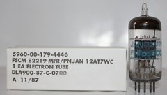 1 X NOS Philips ECG JAN 12AT7WC tube, New in Box !