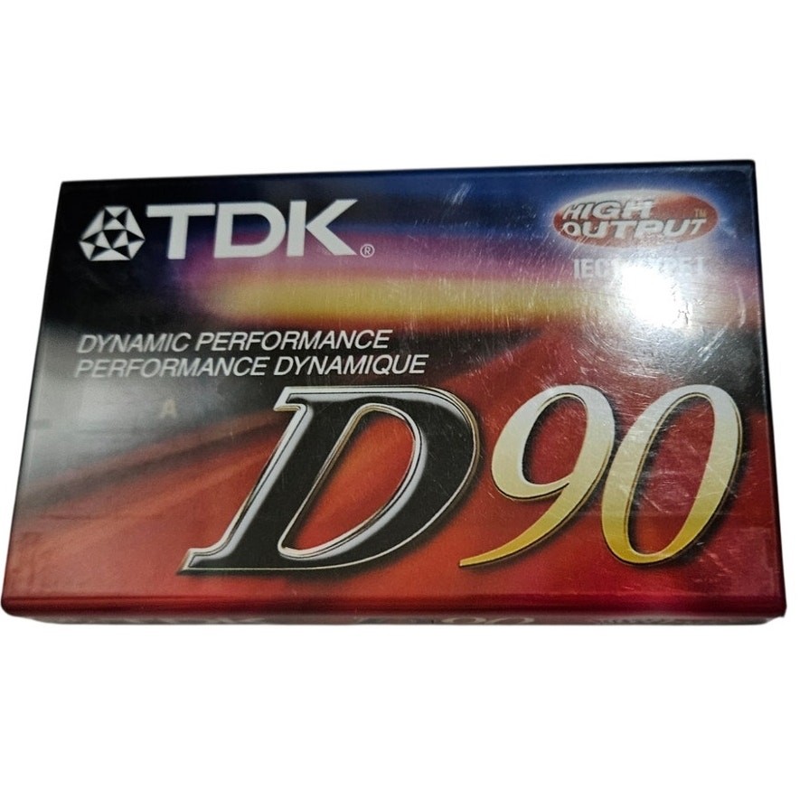 TDK D90 Blank Audio Cassette New Sealed Type I Japan