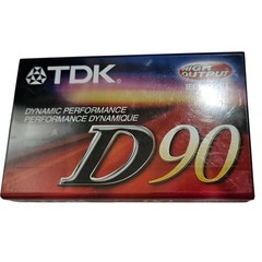 TDK D90 Blank Audio Cassette New Sealed Type I Japan