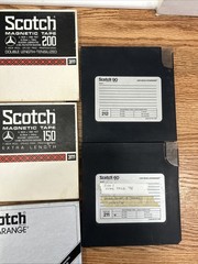 Lot of 11 Vintage Scotch 3M Magnetic Tape 150, 1/4″ x 1800′ Tapes 200 203 Jazz