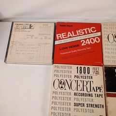 Vintage Reel to Reel Tape Lot Scotch 150 Concert Realistic 2400 Audio Recording