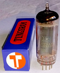 EZ80 6V4 TUNGSRAM Made Full Wave Rectifier Vacuum Tube w Box NOS NIB Tested VTG