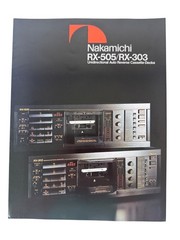 Nakamichi RX-303 Unidirectional Auto Reverse Cassette Deck Documentation Manual