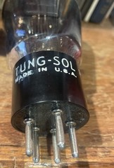 Tung-Sol NOS 46 + Sylvania Etched Base 6K7G NOS + GE 25Z6 NOS Tube