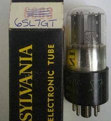 Vintage Sylvania 6SL7GT VT-229 Vacuum Tube Pewter Plates