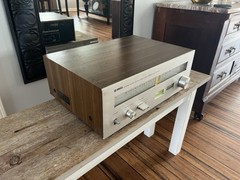 Vintage Silver Face Wood Cabinet Yamaha CT-610 II AM/FM Stereo Tuner