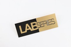 LabSeries Logo Badge Custom Made Aluminum Self Stick 127mm(5″)X44mm(1.73″)