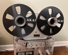 10.5 inch Metal Reels Akai Pair Black