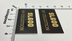 Celestion SL600 Speaker Grill Badge Logo Emblem Aluminum Pair Self Stick