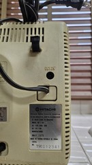 Vintage HITACHI Cube Style TRANSISTOR TV MODEL I-44 Circa 1979