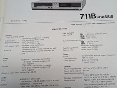 Sony SL-2300 Original Service Manual Sony Beta Casette Recorder, 711B Chassis