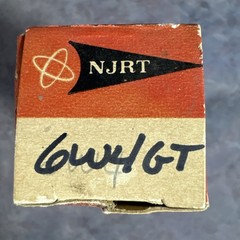Vintage NJRT Westinghouse, 6W4GT Electron Vacuum Tube NOS NEW OLD STOCK