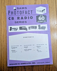 Howard W. Sams Photofact CB Radio Series CB-60 Dec 1974 Service Manual SBE TRC-9