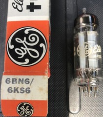 GE 6BN6 6KS6 VACUUM TUBE NOS NIB IN PERFECT CONDITION ORIGINAL BOX