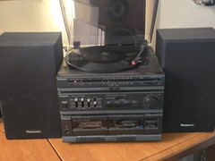 Vintage Panasonic SG-HM09 Turntable Cassette Stereo System w/ SB-ZT09 Speakers –