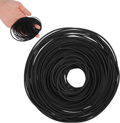 100PCS Cassette Recorder Rubber Belts Assortment 40-135mm, 1mm Wide