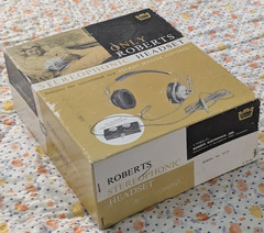 Rare Vintage Roberts 54-55 Stereo Headset Headphones Original Box & Papers 1963