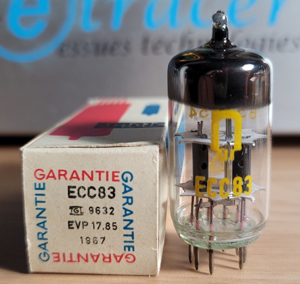 12AX7 RFT EAST GERMANY ECC83 VINTAGE TUBE NOS NIB RARE (1967) *eTRACER*