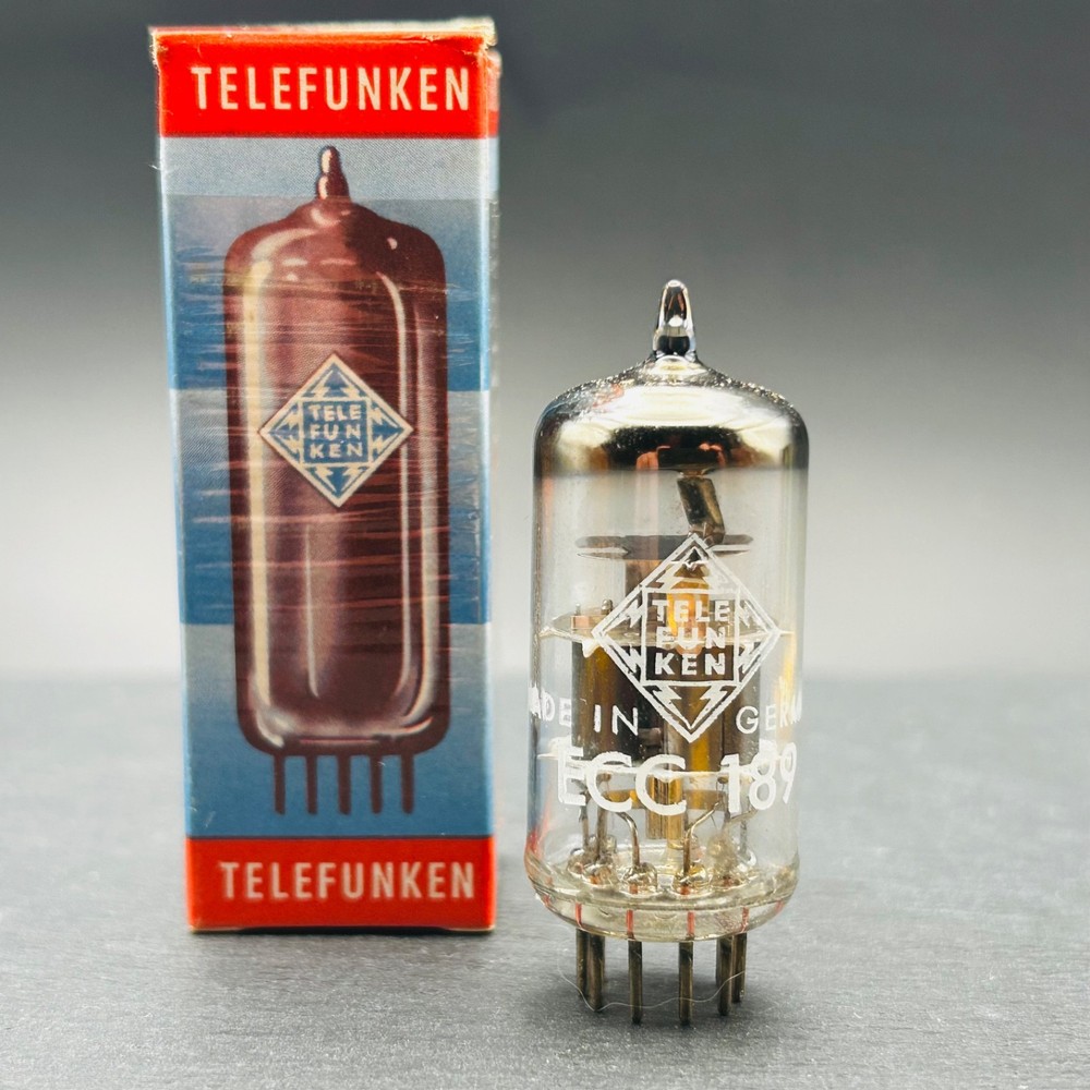Telefunken ECC189 Tube – Vintage Germany – Original Box – Radio / Tuner Valve