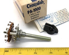 1 NOS/NIB Centralab 1 pol, 11 pos Shorting Phenolic Switch PA-1000