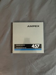 AMPEX 457 Grand Master Magnetic Tape – 1/4”, 7″ reel, 1800’, sealed NOS