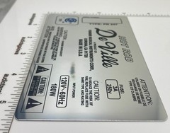 Fender Hot Rod DeVille Amplifier Badge Custom Made Aluminum Self Stick