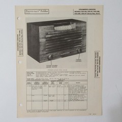 Stromberg Carlson Models 1101-HB -H1 -HM -HW -HY AM Radio SAMS Photofact ™ 1946