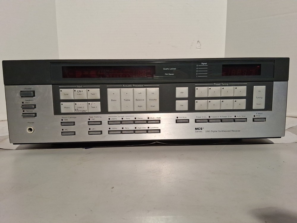 MCS 3625 Modular Component Systems Digital Synthesized Stereo Receiver Tested