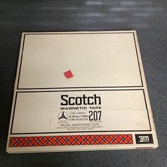 Scotch 207 Vintage Mastering Recording Tape 10.5” Reel Plastic 1/4” Audio Sound