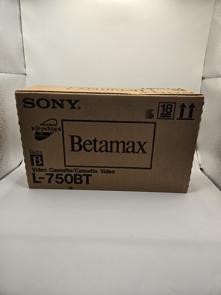 Sony L-750 BT Betamax Box Tape Lot Sealed