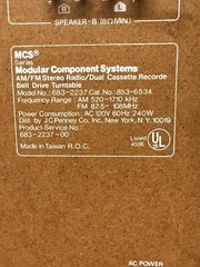 MCS Modular Component Systems 683-2237 Stereo Amplifier Turntable Tuner | Tested