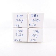4 X EZ81 TUBE. PHILIPS BRAND. MADE IN AUSTRALIA. MATCHED QUAD. CD ENA