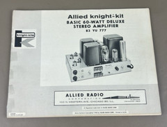 KNIGHT KB85 STEREO AMPLIFIER MANUAL D-1316